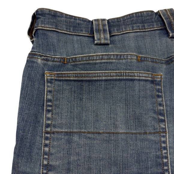 Duluth Trading Blue Denim Ballroom Double Flex Jeans Straight Leg Men's 38 X 30 - Picture 3 of 11